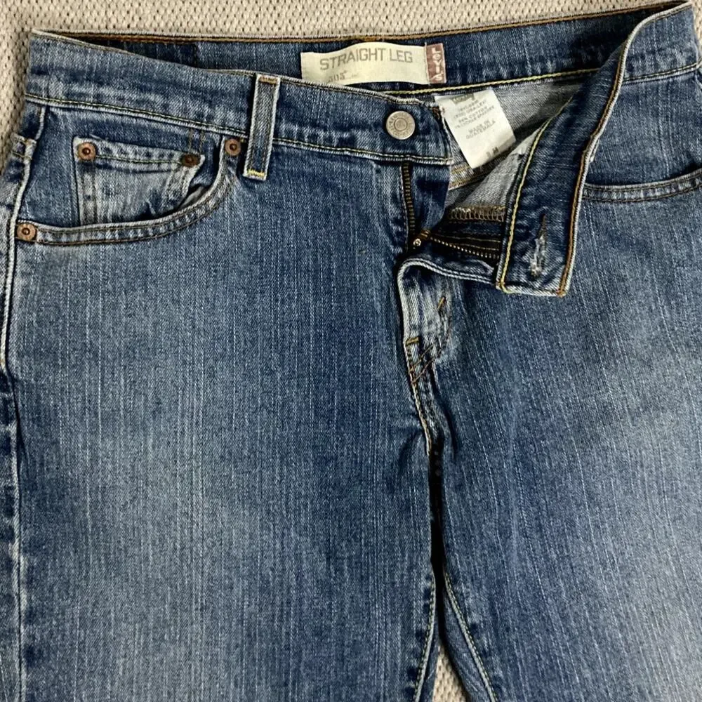 Vtg Levi's 505 Jeans Womens 8M 30X28 Blue Fade Relaxed Straight‎ Leg Cowgirl
